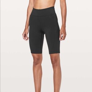 Lululemon On Pace Black Biker Shorts
